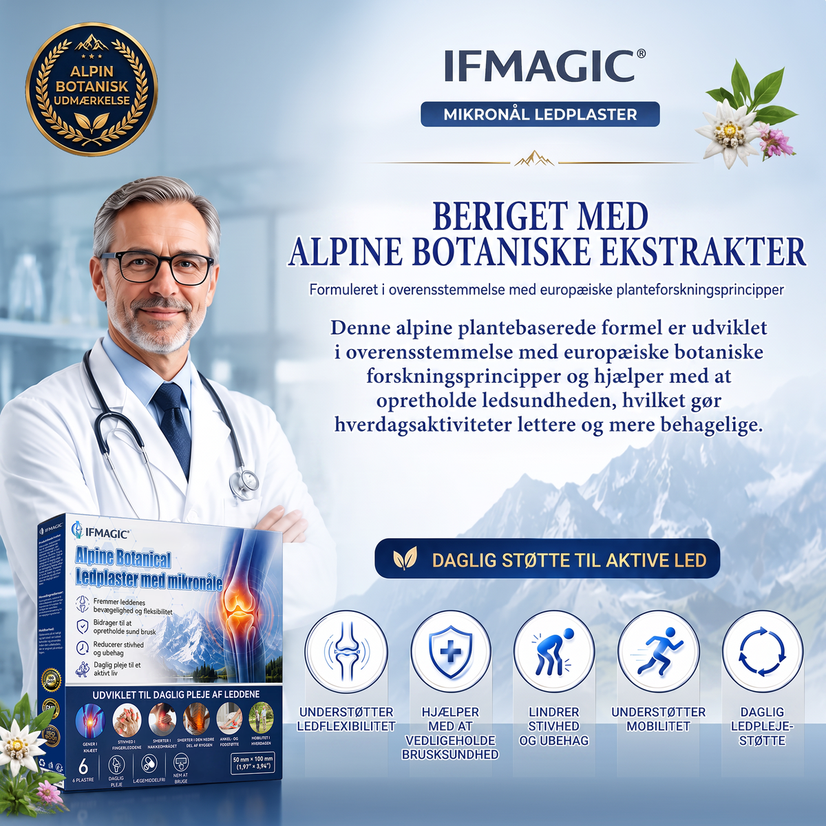✨✨𝗜𝑭𝑴𝑨𝑮𝑰𝐶® 𝑨𝒍𝒑𝒊𝒏𝒆 𝑩𝒐𝒕𝒂𝒏𝒊𝒄𝒂𝒍𝑳𝒆𝒅𝒑𝒍𝒂𝒔𝒕𝒆𝒓 𝒎𝒆𝒅 𝒎𝒊𝒌𝒓𝒐𝒏å𝒍𝒆💎